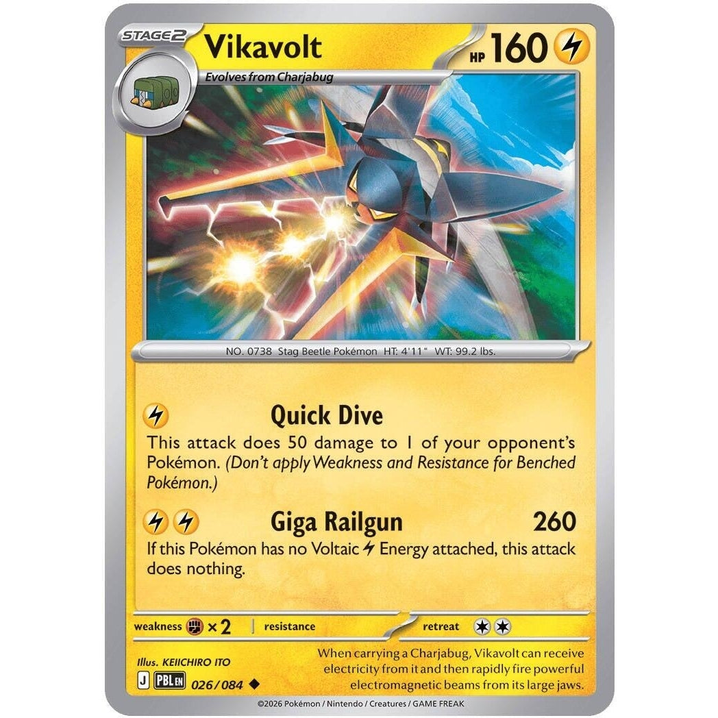 Image for Vikavolt (026/084) (ME05: Pitch Black) (ME05) - Pokemon
