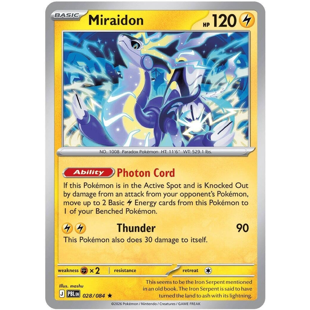 Image for Miraidon (028/084) (ME05: Pitch Black) (ME05) - Pokemon