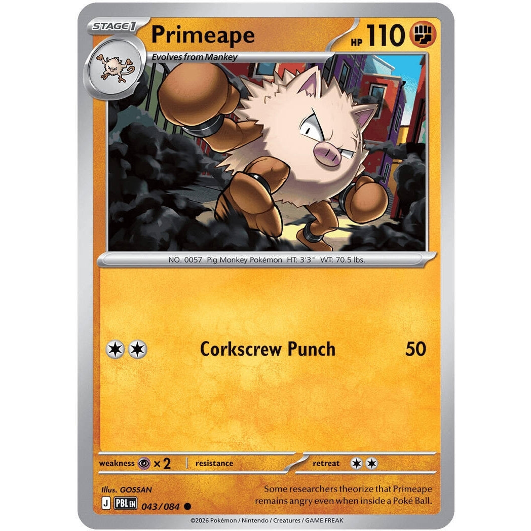 Image for Primeape (043/084) (ME05: Pitch Black) (ME05) - Pokemon