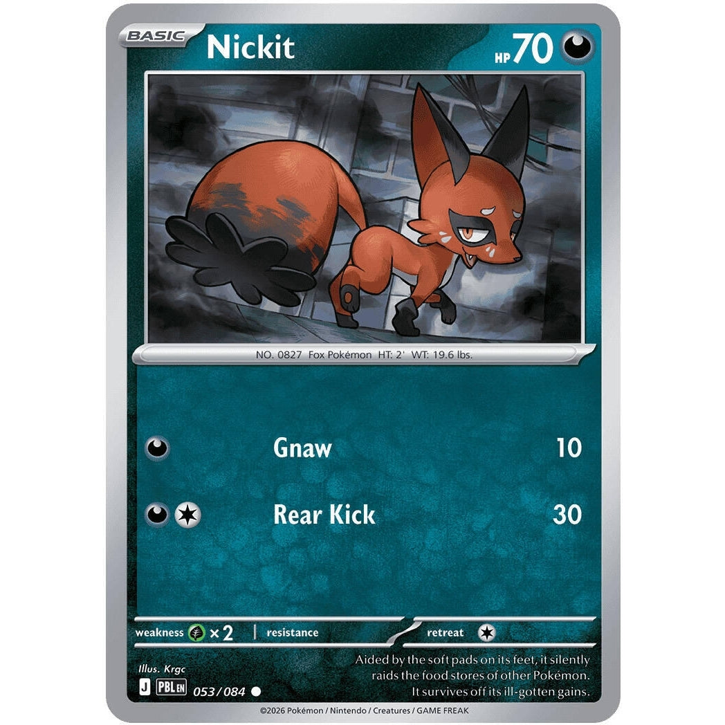 Image for Nickit (053/084) (ME05: Pitch Black) (ME05) - Pokemon