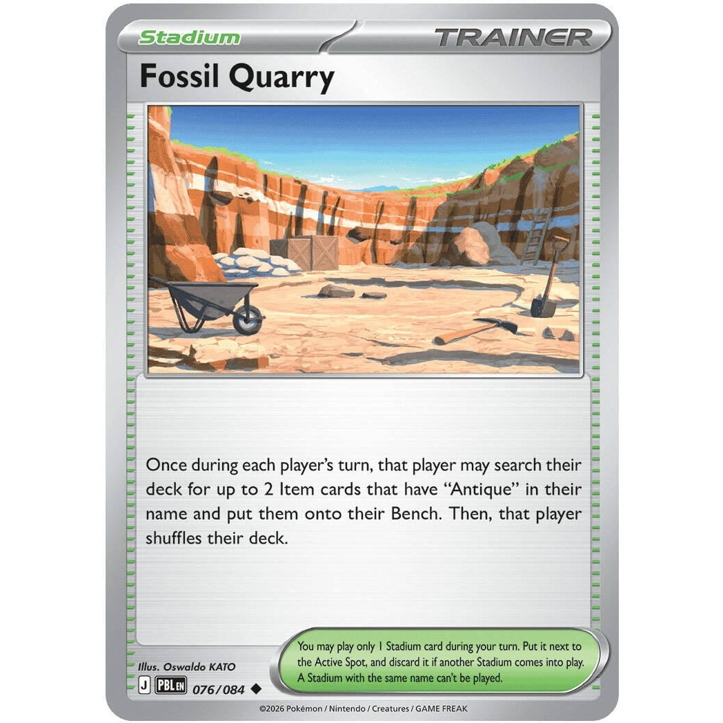 Image for Fossil Quarry (076/084) (ME05: Pitch Black) (ME05) - Pokemon