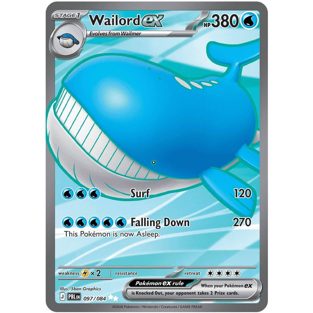 Image for Wailord ex (097/084) (ME05: Pitch Black) (ME05) - Pokemon
