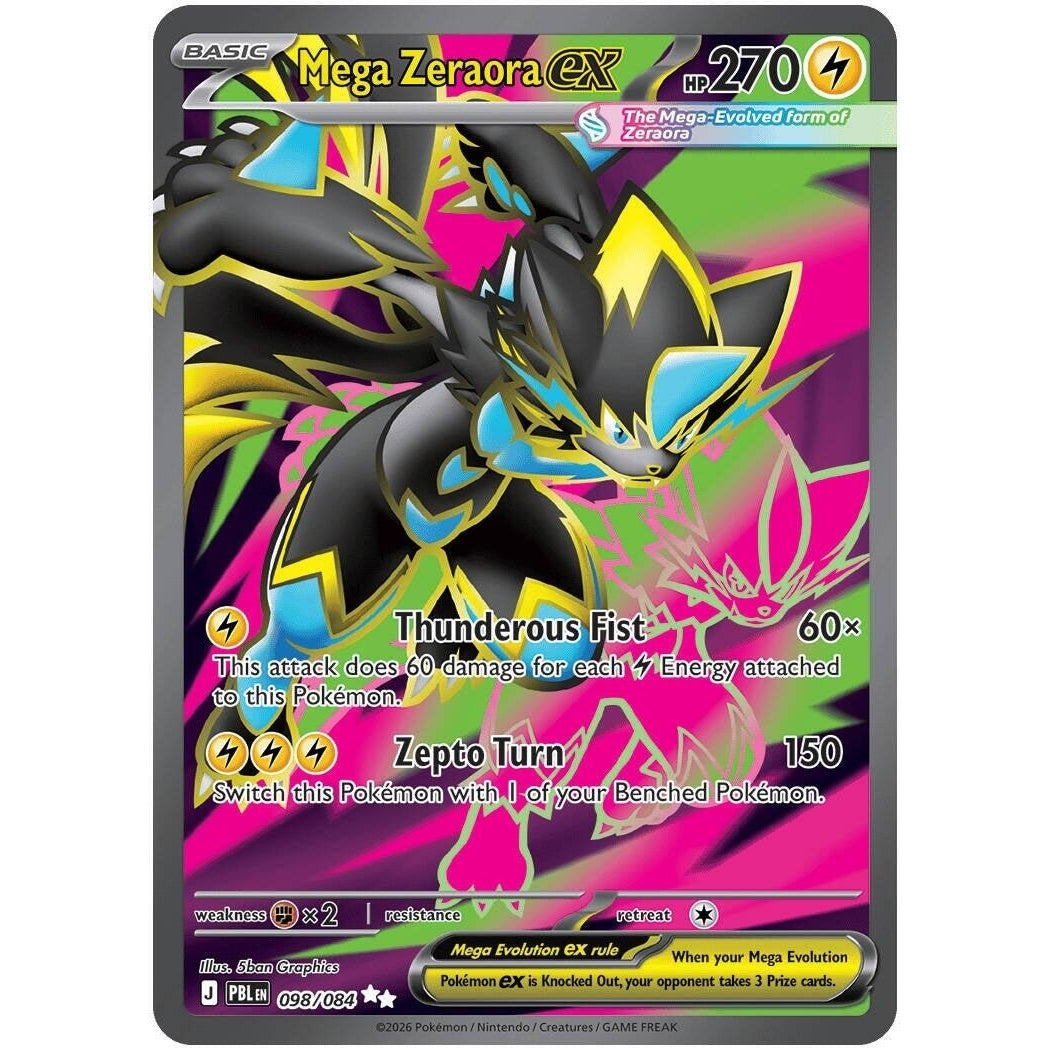 Image for Mega Zeraora ex (098/084) (ME05: Pitch Black) (ME05) - Pokemon