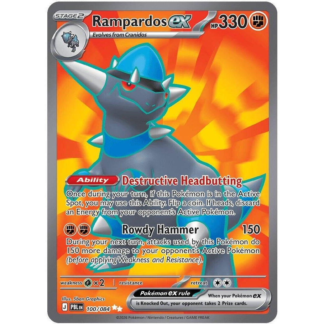 Image for Rampardos ex (100/084) (ME05: Pitch Black) (ME05) - Pokemon