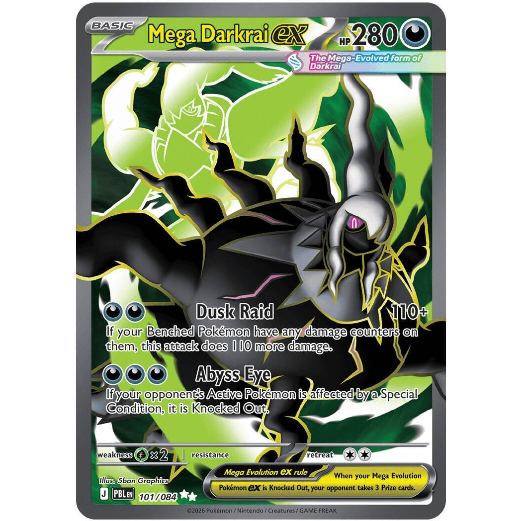 Image for Mega Darkrai ex (101/084) (ME05: Pitch Black) (ME05) - Pokemon