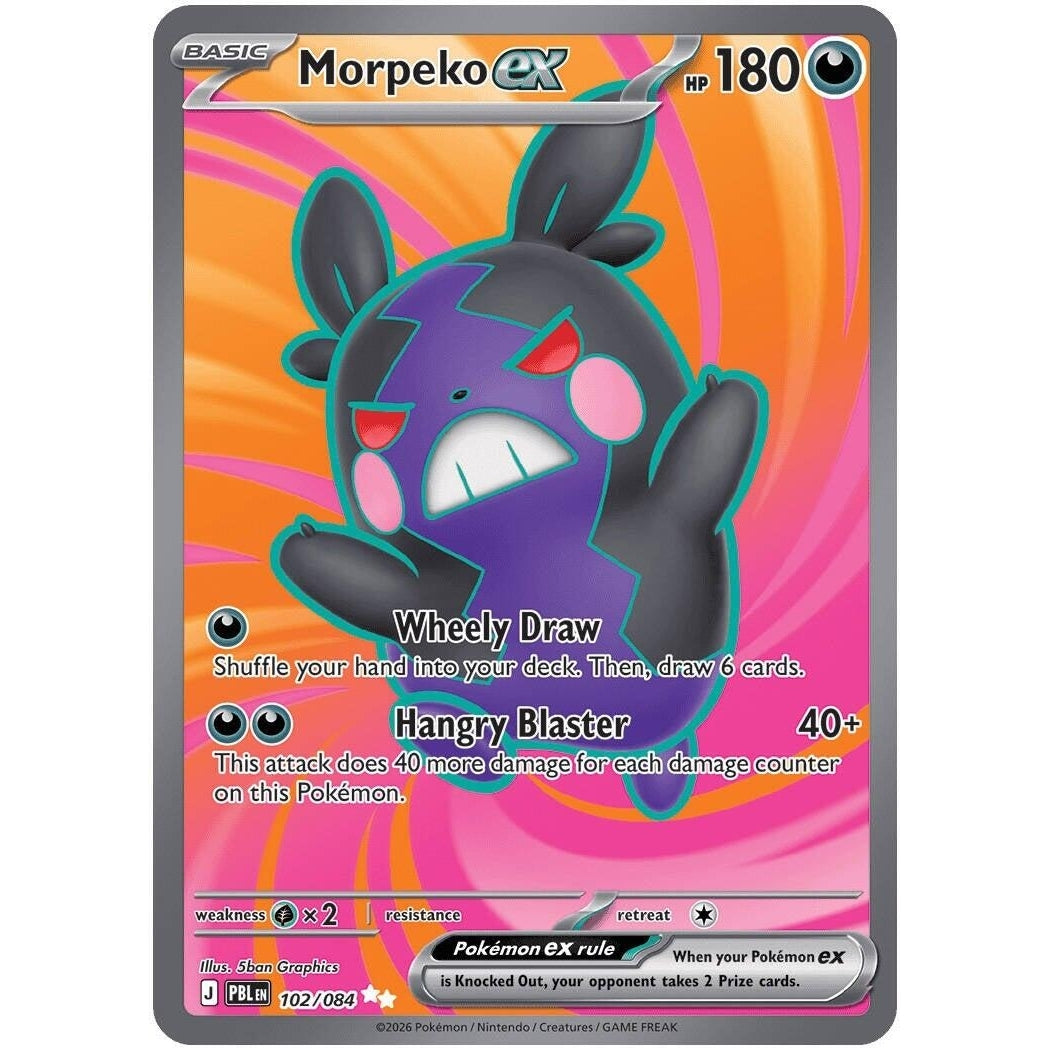 Image for Morpeko ex (102/084) (ME05: Pitch Black) (ME05) - Pokemon