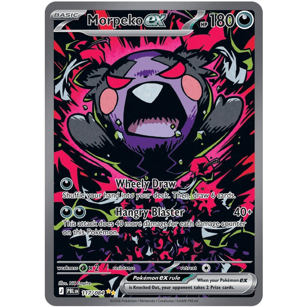 Image for Morpeko ex (117/084) (ME05: Pitch Black) (ME05) - Pokemon