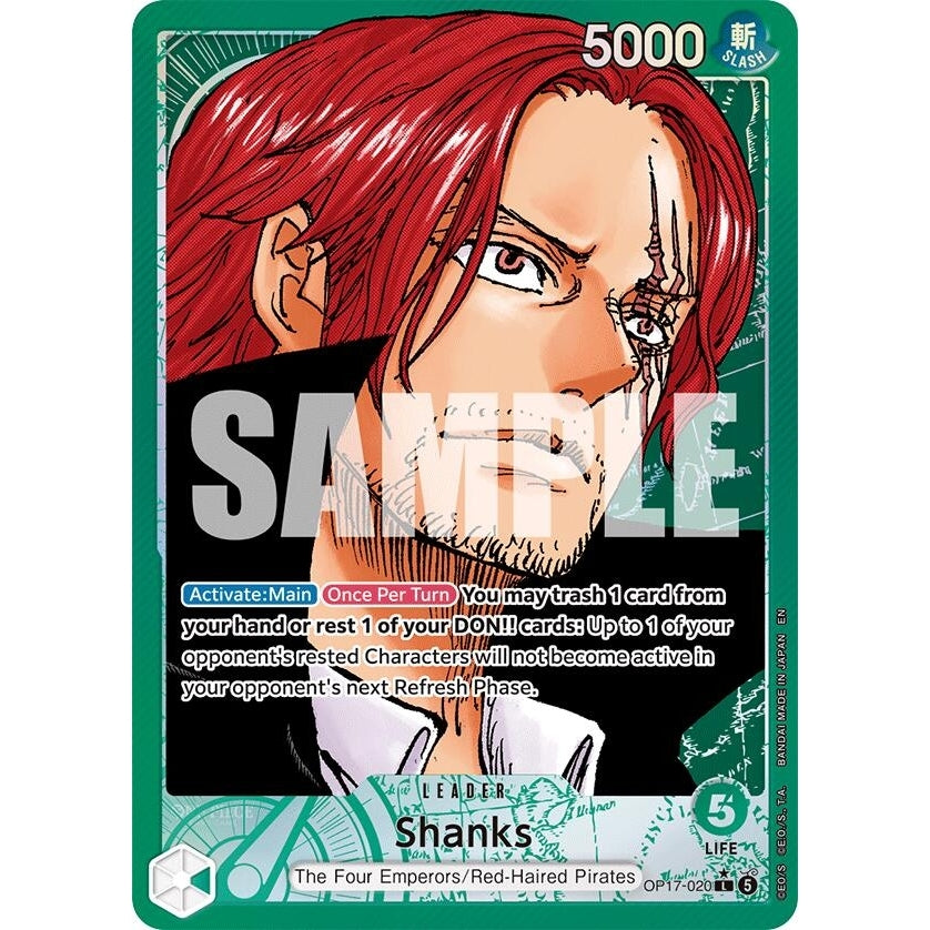 Shanks (020) (Alternate Art) (OP17-020) (The World's Strongest Warriors) (OP17) - PokéBox Australia