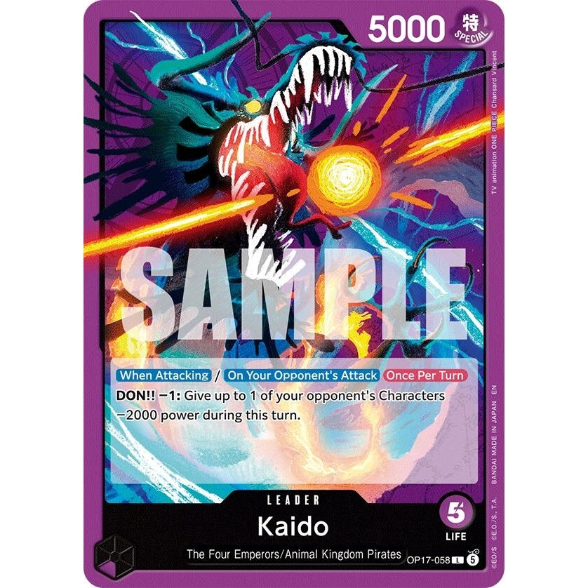 Kaido (058) (OP17-058) (The World's Strongest Warriors) (OP17) - PokéBox Australia
