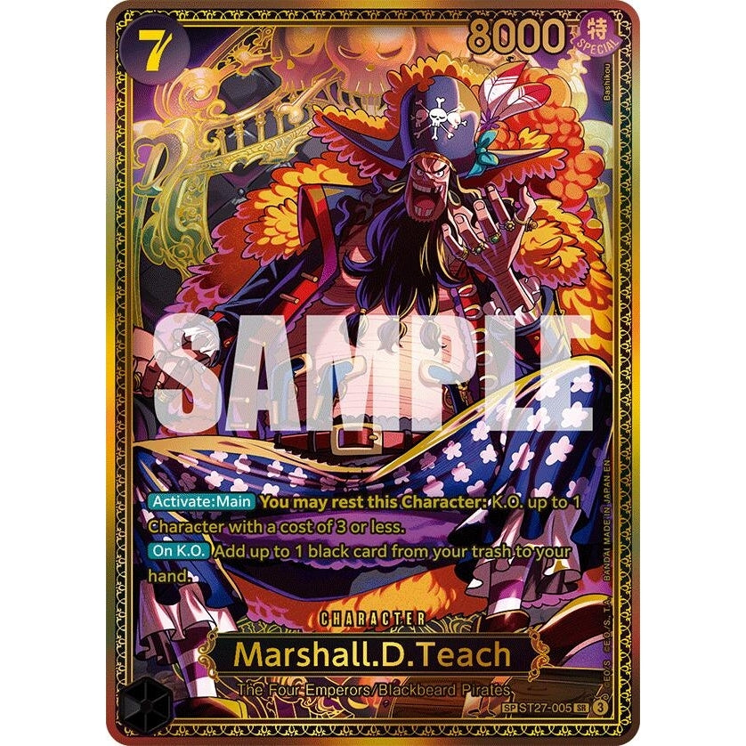 Marshall.D.Teach (SP) (ST27-005) (The World's Strongest Warriors) (OP17) - PokéBox Australia