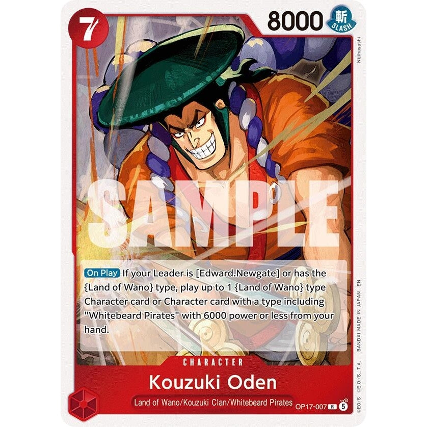 Kouzuki Oden (OP17-007) (The World's Strongest Warriors) (OP17) - PokéBox Australia
