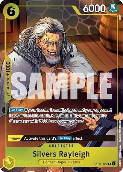 Silvers Rayleigh (One Piece Card Game Illustration Box Vol. 7) (OP14-108) (One Piece Promotion Cards)