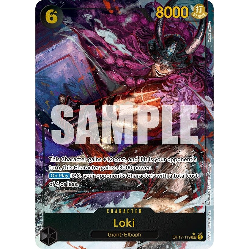 Loki (Alternate Art) (OP17-119) (The World's Strongest Warriors) (OP17) - PokéBox Australia