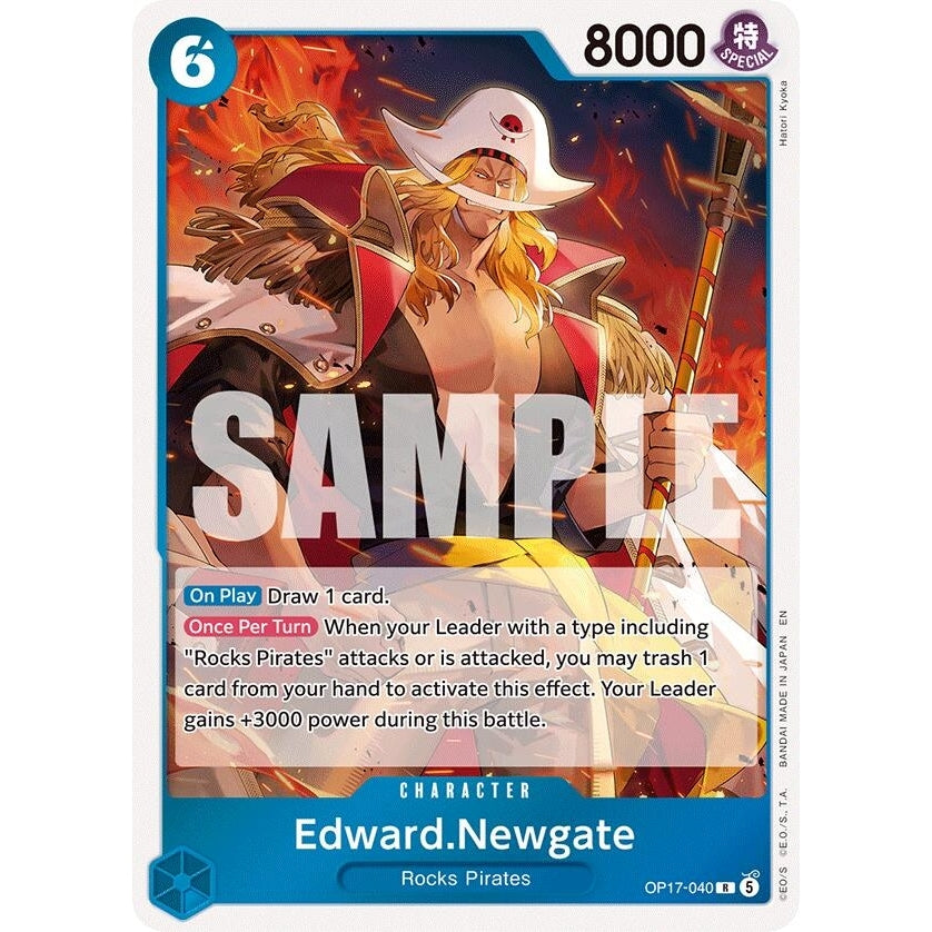 Edward.Newgate (040) (OP17-040) (The World's Strongest Warriors) (OP17) - PokéBox Australia