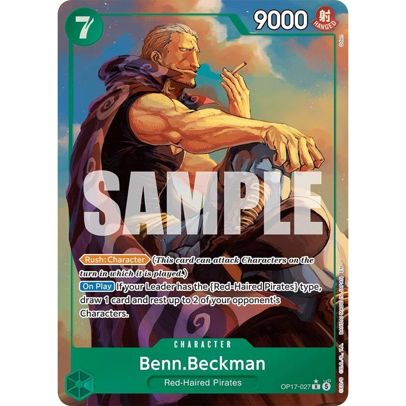 Benn.Beckman (Alternate Art) (OP17-027) (The World's Strongest Warriors) (OP17) - PokéBox Australia