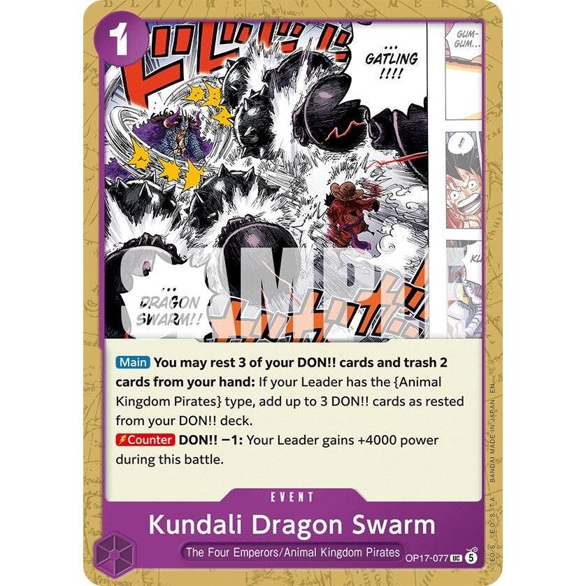 Kundali Dragon Swarm (OP17-077) (The World's Strongest Warriors) (OP17) - PokéBox Australia