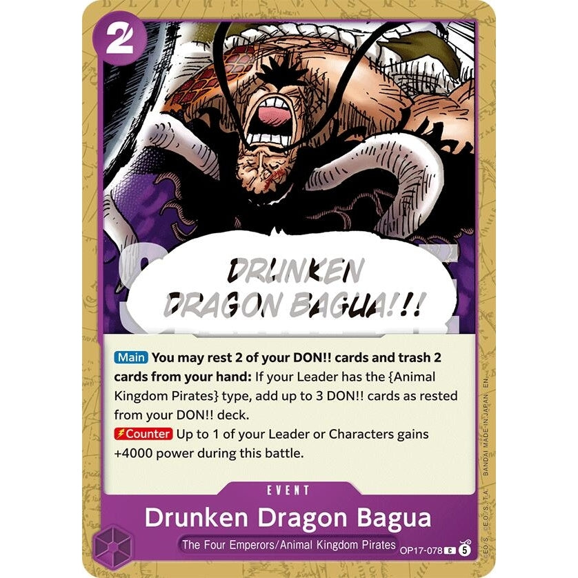 Drunken Dragon Bagua (OP17-078) (The World's Strongest Warriors) (OP17) - PokéBox Australia