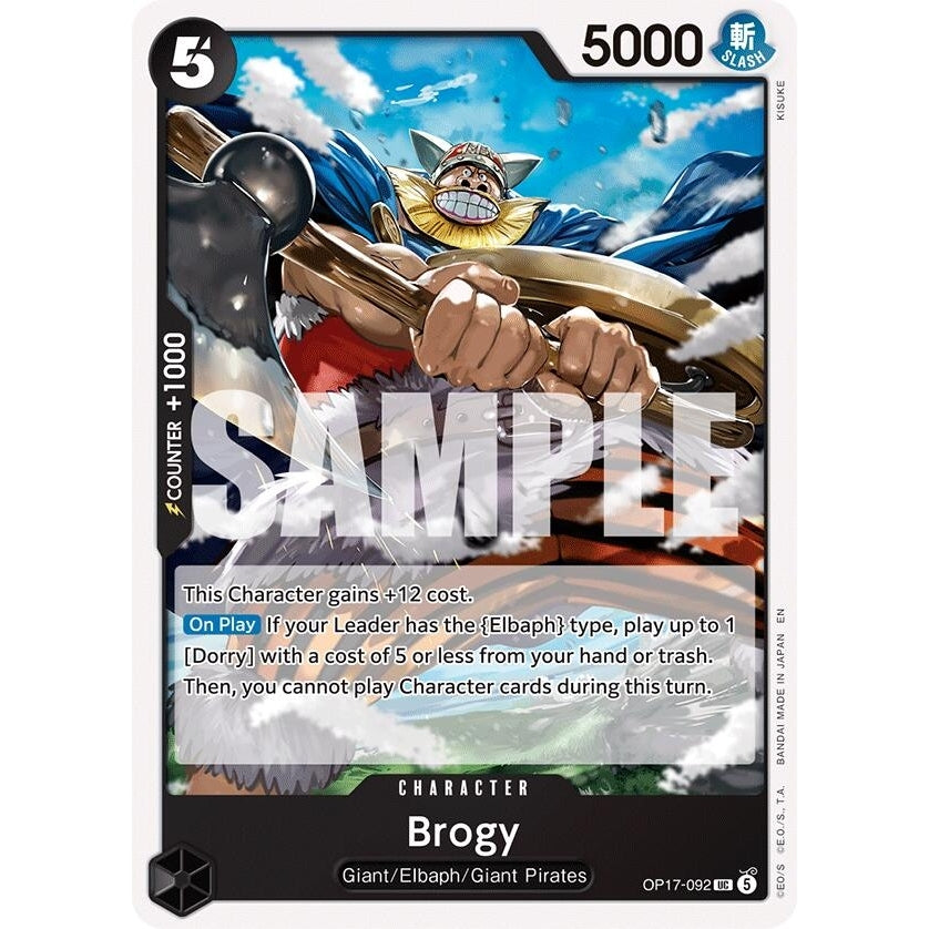 Brogy (OP17-092) (The World's Strongest Warriors) (OP17) - PokéBox Australia