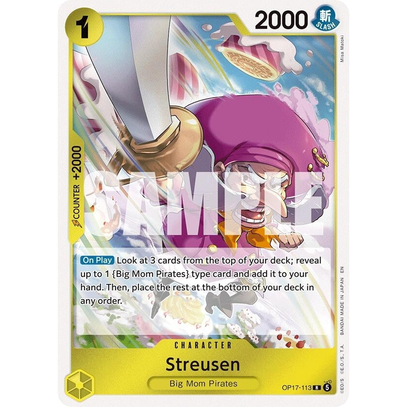 Streusen (113) (OP17-113) (The World's Strongest Warriors) (OP17) - PokéBox Australia