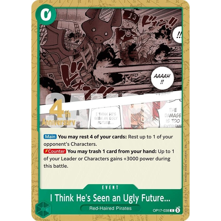 I Think He's Seen an Ugly Future... (OP17-038) (The World's Strongest Warriors Release Event Cards) - PokéBox Australia