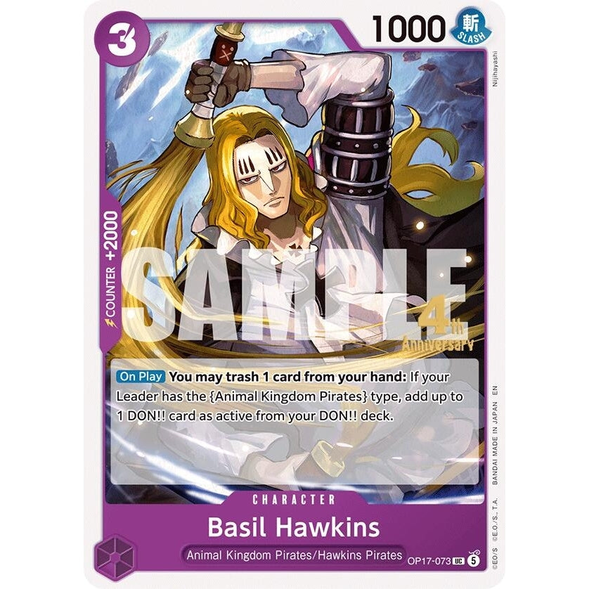 Basil Hawkins (OP17-073) (The World's Strongest Warriors Release Event Cards) - PokéBox Australia