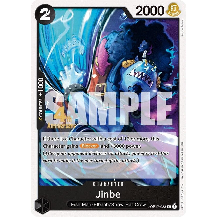 Jinbe (083) (OP17-083) (The World's Strongest Warriors Release Event Cards) - PokéBox Australia
