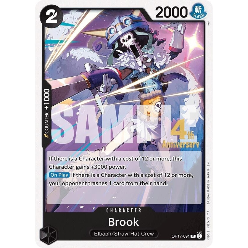 Brook (OP17-091) (The World's Strongest Warriors Release Event Cards) - PokéBox Australia