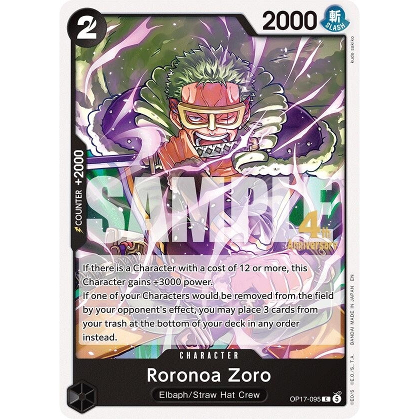 Roronoa Zoro (095) (OP17-095) (The World's Strongest Warriors Release Event Cards) - PokéBox Australia