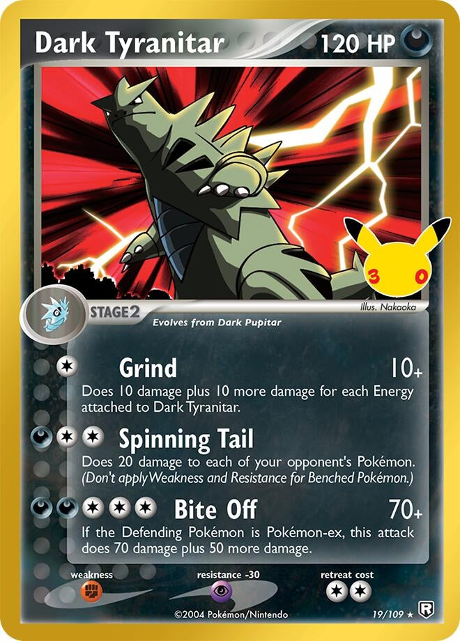 Image for Dark Tyranitar (19/109) (ME: 30th Celebration Classic Collection) (30C) - Pokemon