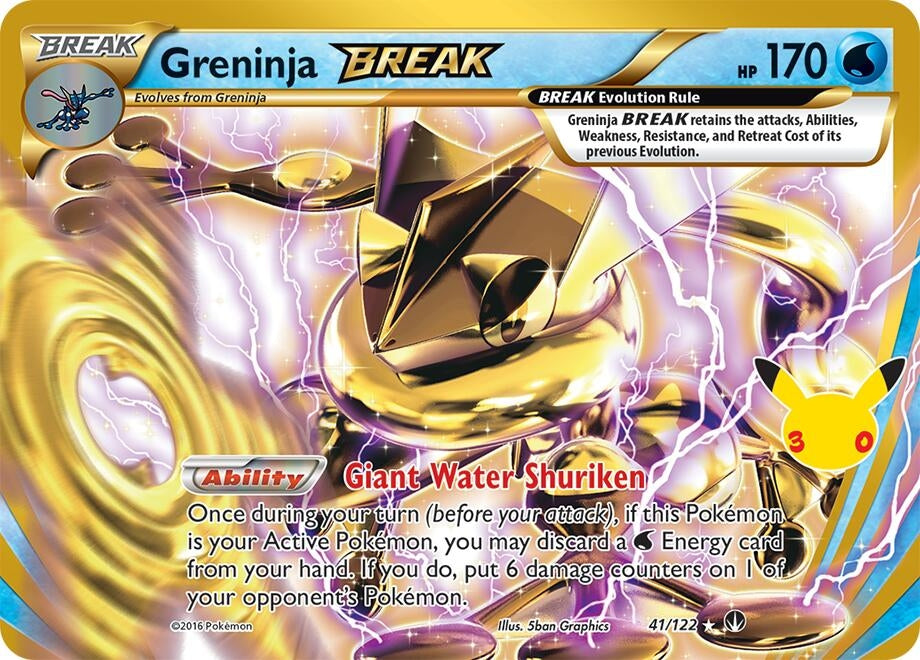 Image for Greninja BREAK (41/122) (ME: 30th Celebration Classic Collection) (30C) - Pokemon
