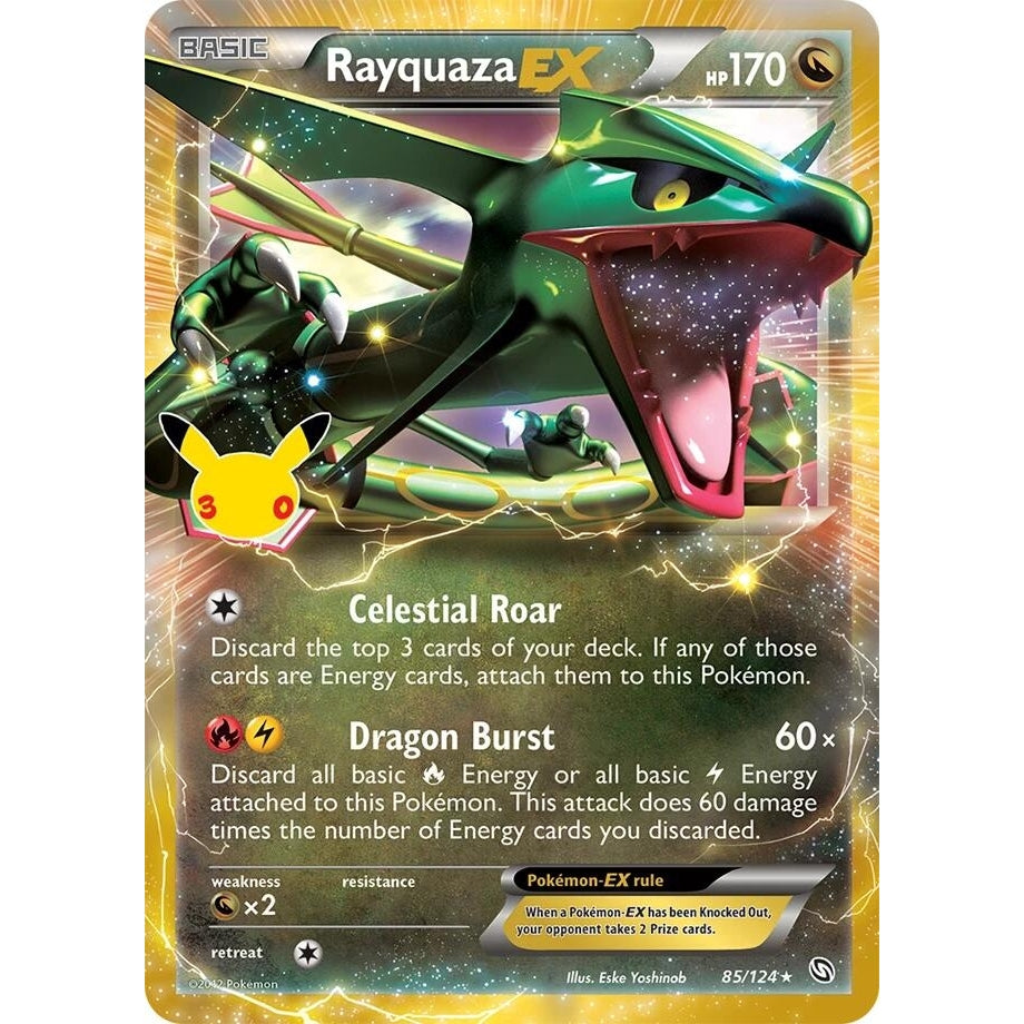Image for Rayquaza EX (85/124) (ME: 30th Celebration Classic Collection) (30C) - Pokemon