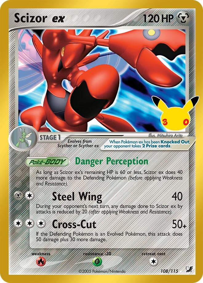 Image for Scizor ex (108/115) (ME: 30th Celebration Classic Collection) (30C) - Pokemon