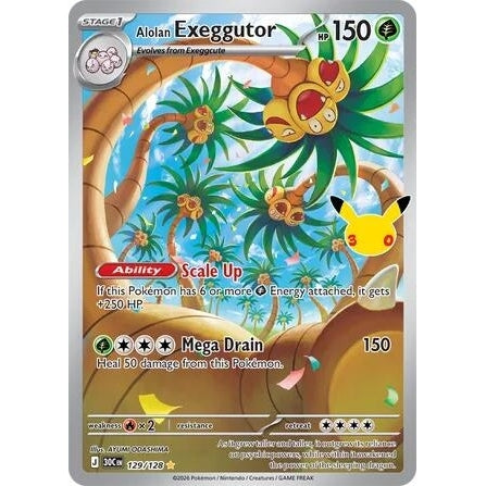 Image for Alolan Exeggutor (129/128) (ME: 30th Celebration) (30C) - Pokemon