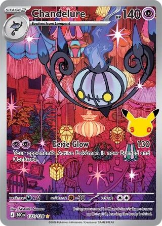 Image for Chandelure (137/128) (ME: 30th Celebration) (30C) - Pokemon