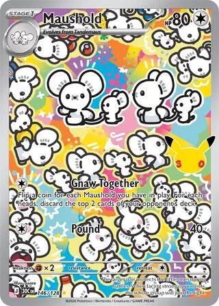 Image for Maushold (146/128) (ME: 30th Celebration) (30C) - Pokemon