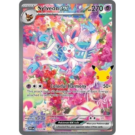 Image for Sylveon ex (153/128) (ME: 30th Celebration) (30C) - Pokemon