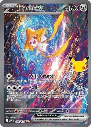 Image for Jirachi ex (155/128) (ME: 30th Celebration) (30C) - Pokemon