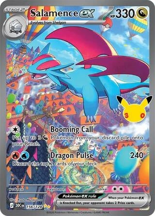 Image for Salamence ex (156/128) (ME: 30th Celebration) (30C) - Pokemon