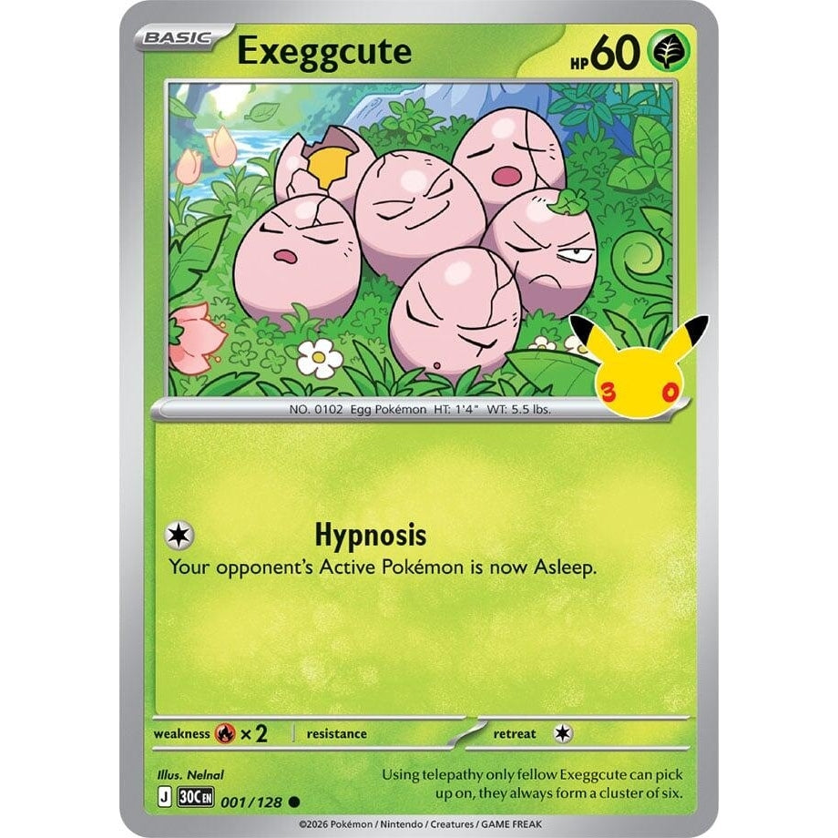 Image for Exeggcute (001/128) (ME: 30th Celebration) (30C) - Pokemon