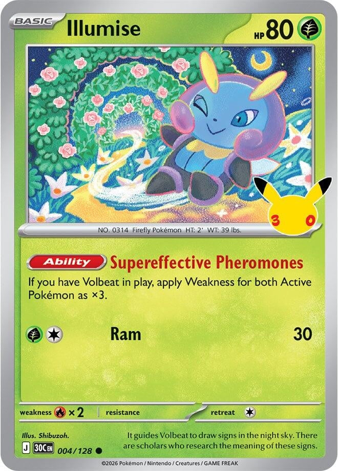 Image for Illumise (004/128) (ME: 30th Celebration) (30C) - Pokemon