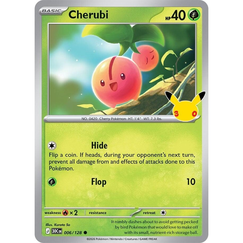 Image for Cherubi (006/128) (ME: 30th Celebration) (30C) - Pokemon