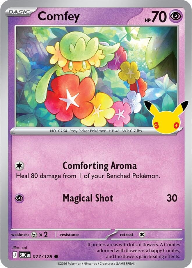 Image for Comfey (077/128) (ME: 30th Celebration) (30C) - Pokemon