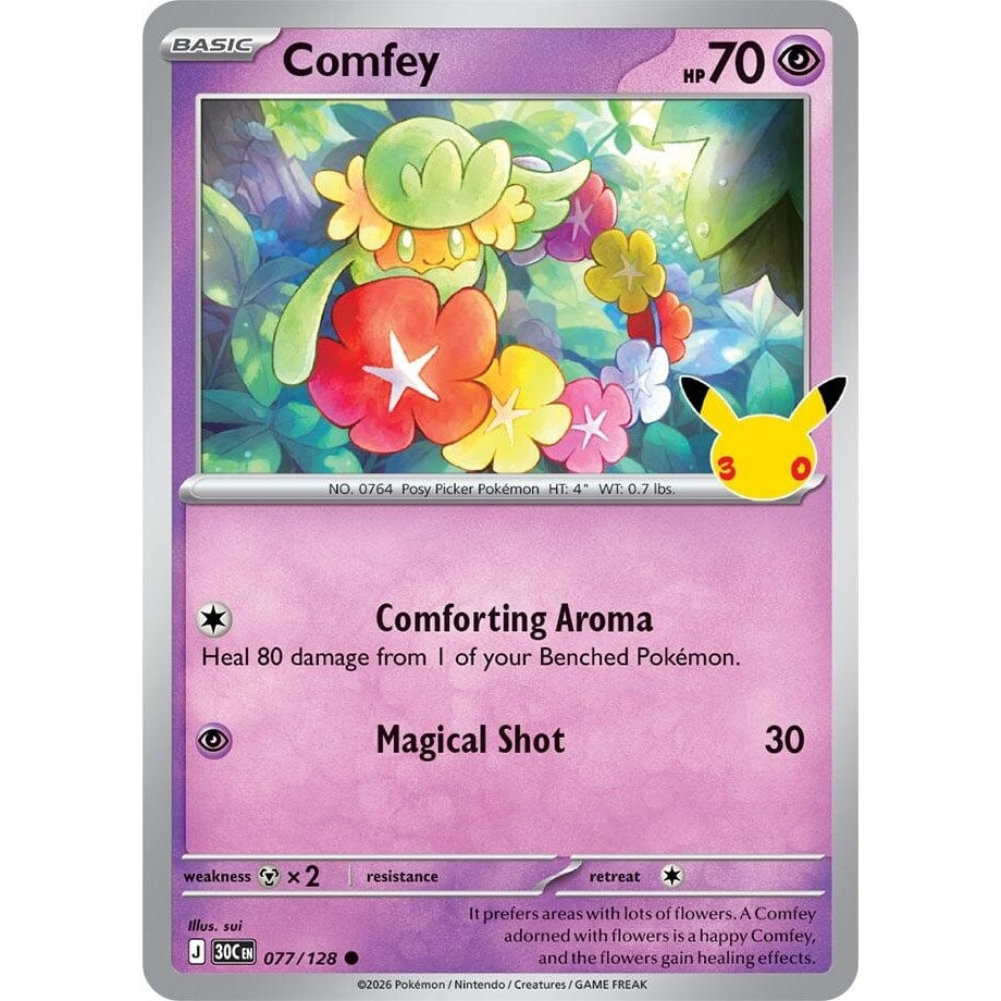 Image for Comfey (077/128) (ME: 30th Celebration) (30C) - Pokemon