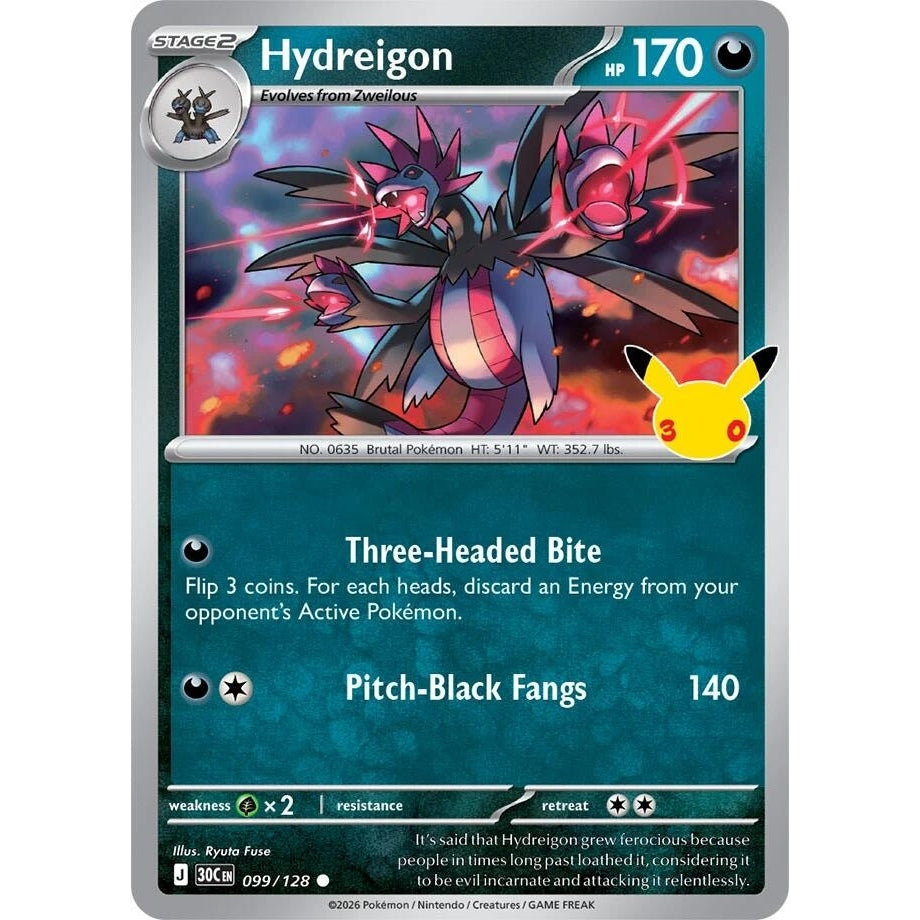 Image for Hydreigon (099/128) (ME: 30th Celebration) (30C) - Pokemon
