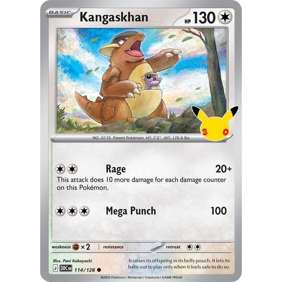 Image for Kangaskhan (114/128) (ME: 30th Celebration) (30C) - Pokemon