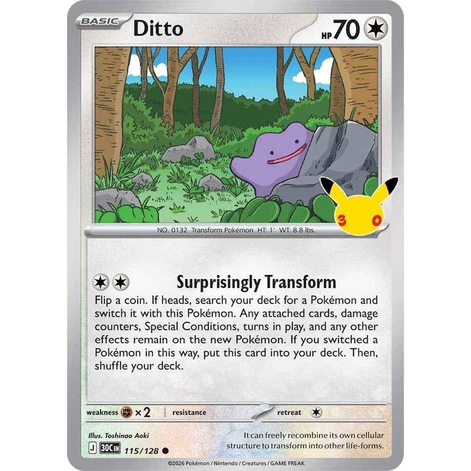 Image for Ditto (115/128) (ME: 30th Celebration) (30C) - Pokemon