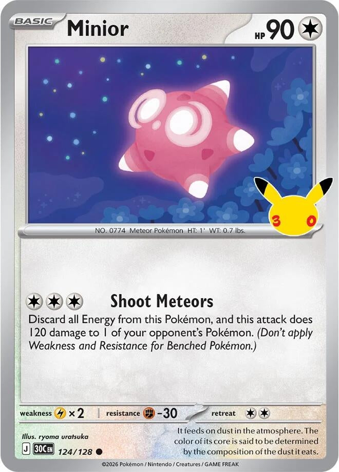 Image for Minior (124/128) (ME: 30th Celebration) (30C) - Pokemon
