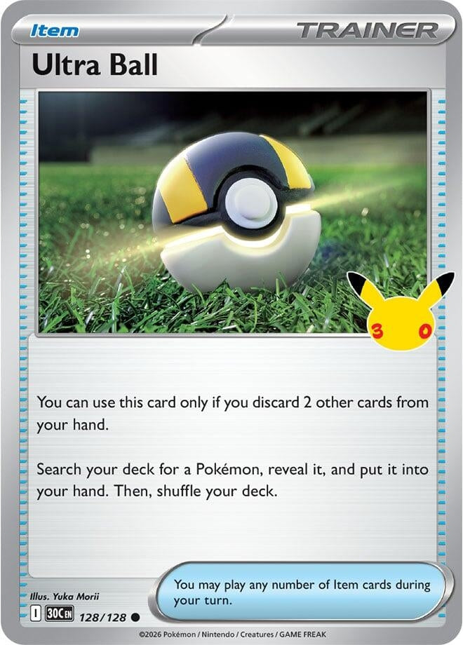 Image for Ultra Ball (128/128) (ME: 30th Celebration) (30C) - Pokemon