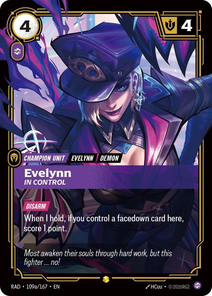 Evelynn, In Control (Alternate Art) (109a/167) (Radiance)