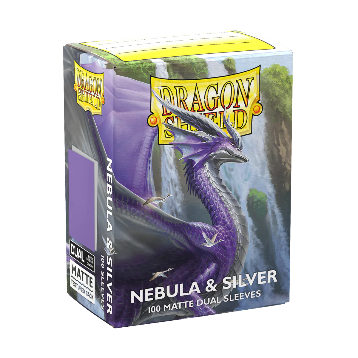 Dragon Shield: Sleeves – Matte Dual – Nebula & Silver - PokéBox Australia